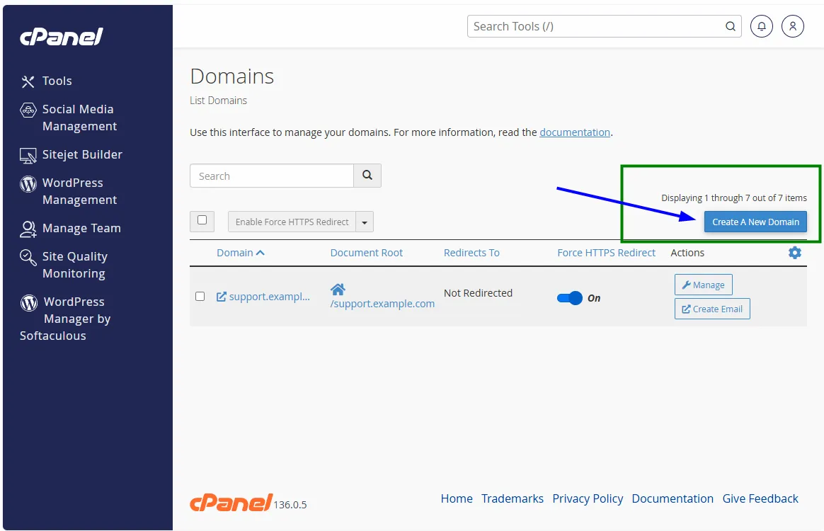 How to Addon a Domain in cPanel with GreatHost